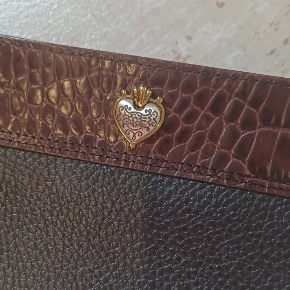 Brighton Black/Brown Crossbody Purse